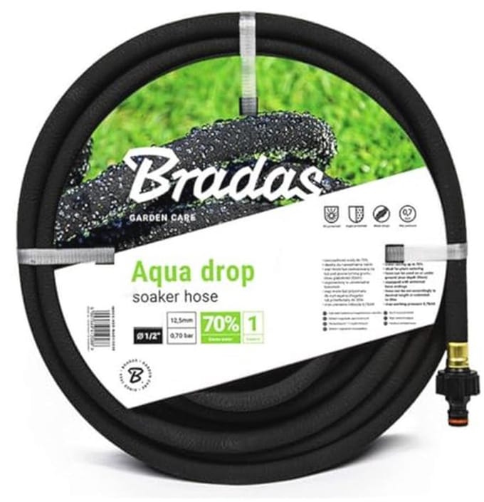 Aqua-Drop Druppelslang 30 m - Zwarte Tuinslang