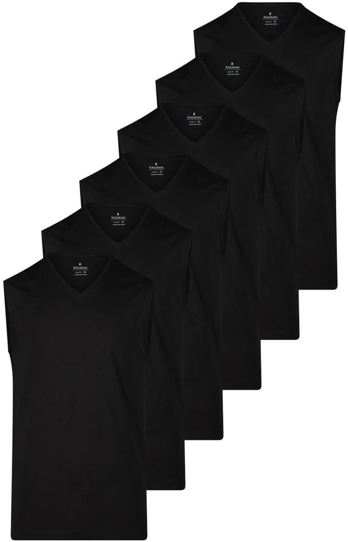 RAGMAN Heren onderhemd 6 pack Basic