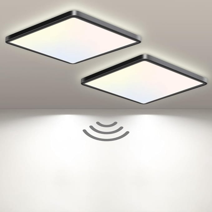 LED Plafondlamp met Bewegingsmelder - 3 Kleuren en Efficiënte Energiebesparing - 15W, 18cm voor Binnengebruik