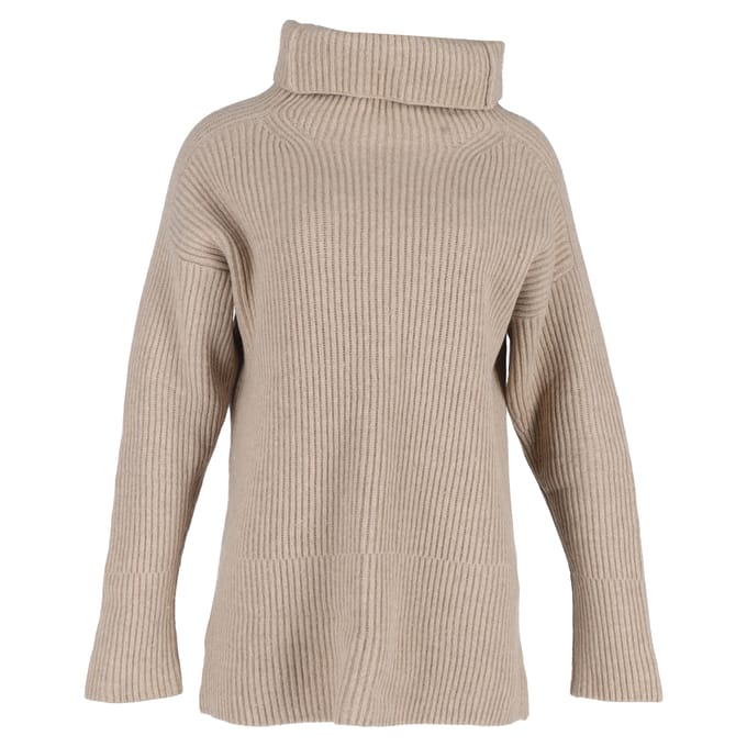 Joseph oversized trui van beige wol