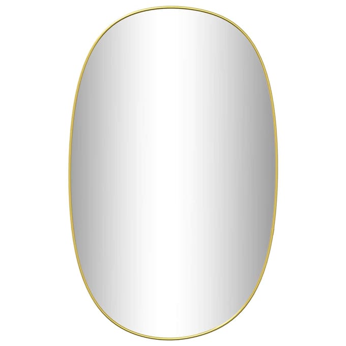 vidaXL - Wandspiegel - 70x45 - cm - goudkleurig