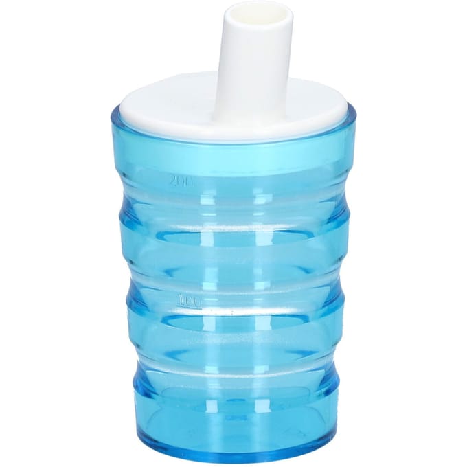 SUNDO gegroefde niet-lekkende beker 200 ml blauw 1 Overige