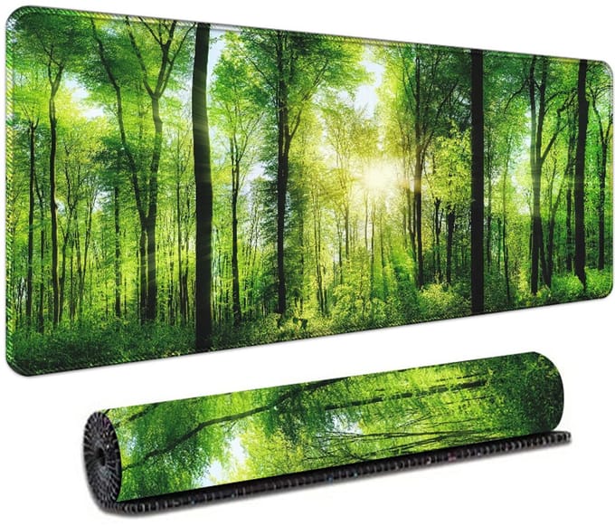 Gaming Mouse Pad, Size 300x800x5mm, Spacious, Sewn Edges, Waterproof, Non-Slip for all Laptop, for More Precision and Speed