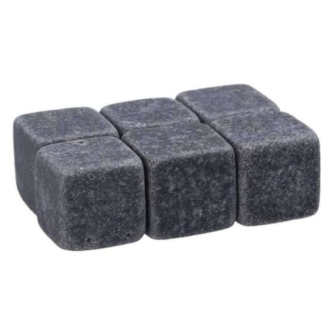 GL11263-Pierres à Whisky réutilisables. 6 pièces. Ensemble de Cubes de glace. Refroidissement du vin. Pour fête de mariage. Refroi