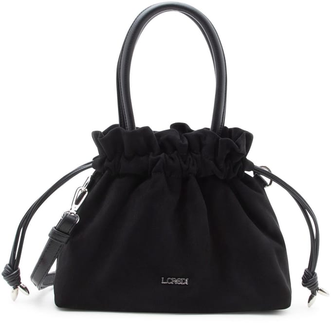L.CREDI handtas schoudertas Sopherl Hobo Bag Black zwart