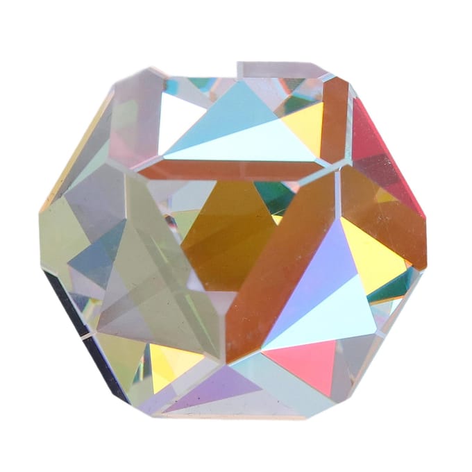 Prisme Cube de Couleur 9.8x9.8x9.8in Dispersion RGB Couleur Cristal Facetté Prisme Optique pour la Physique