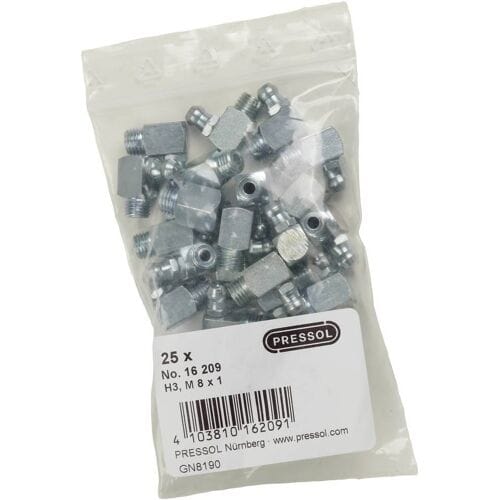 Pressol Conische smeernippel H3-90°, M 8 x 1-VZ-VK 25 stuk(s)