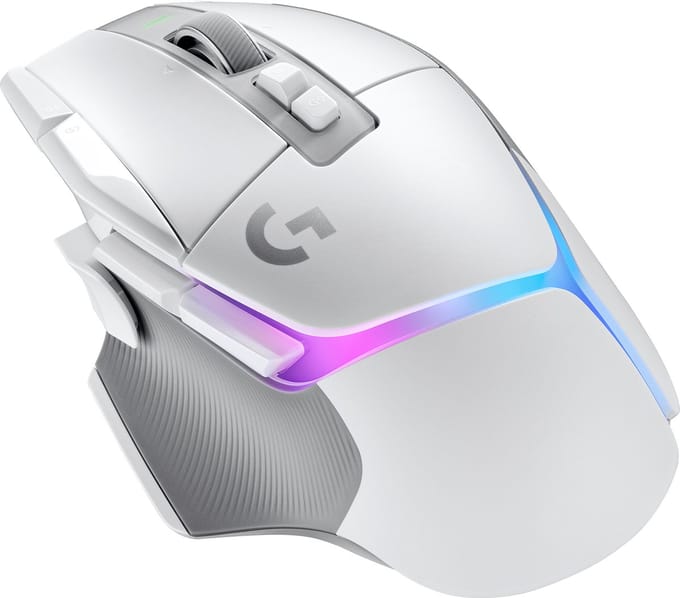 Logitech G502 X Plus - Draadloze Gaming muis - Rechtshandig - Optisch - RGB - Wit