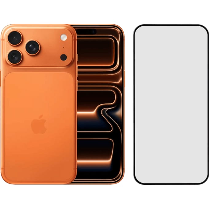 Apple iPhone 17 Pro Max 1TB Oranje + BlueBuilt Screenprotector Glas