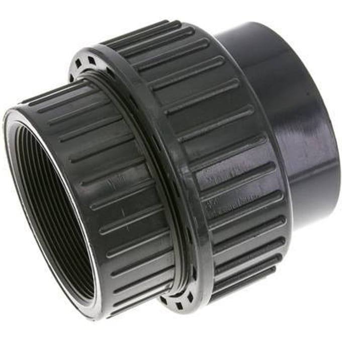 PVC Rechte Lijmmof 90mm x Binnendraad Rp 3 '' EPDM