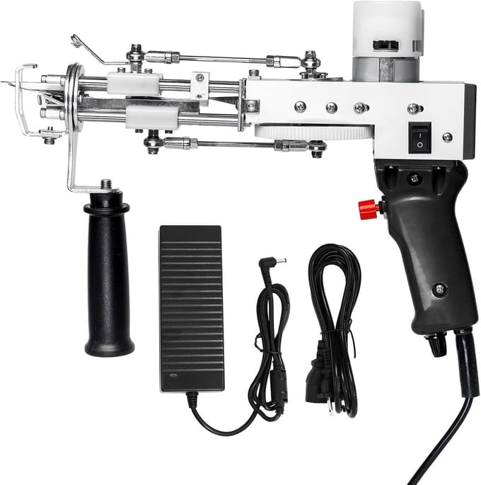 Premium Tufting Gun Beginnerspakket - Borduurmachine- Naaimachine Inclusief Accessoires - Zwart