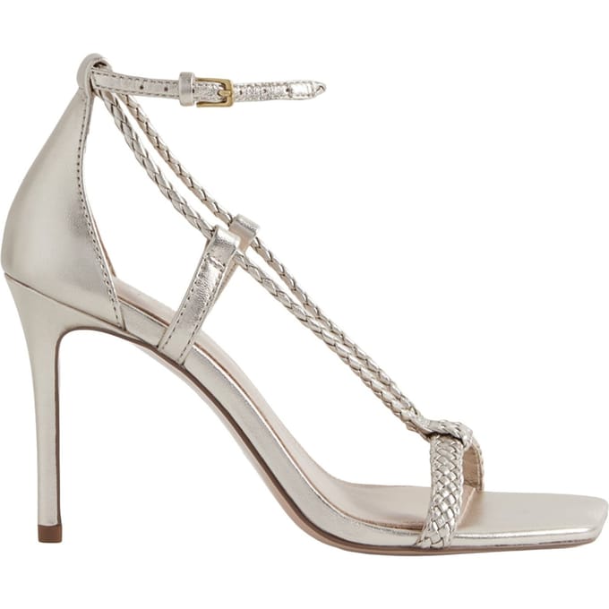 Reiss Plait Strap Heel Sandal Gold Taglia: 40 | Infradito Outlet | Donna | Giallo