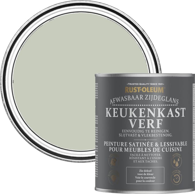 Rust-Oleum Groen Keukenkastverf Zijdeglans - Aloe 750ml