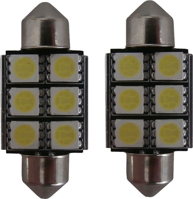X-Line 6 SMD Canbus LED binnenverlichting 36mm C5W