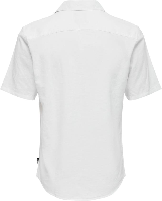 ONLY&SONS - ONSCAIDEN LIFE SS SOL RES LINENBLENDNOOS - Heren - Overhemden