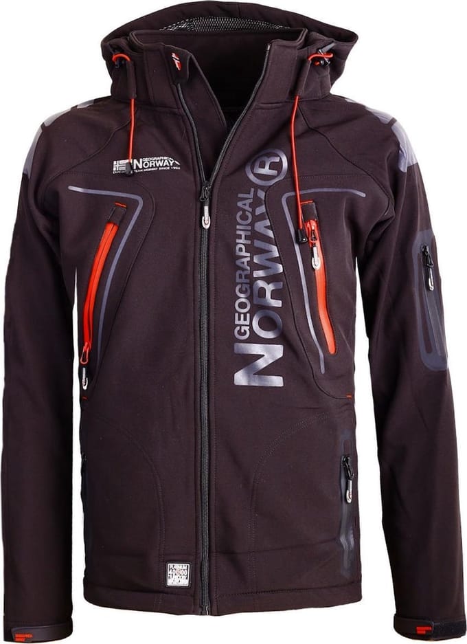 Geographical Norway Softshell Jas Heren Zwart Techno - S
