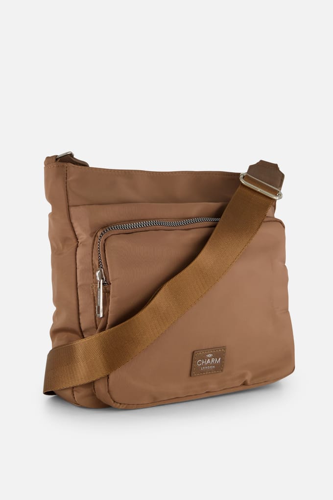 Charm Charm Schoudertas taupe Nylon