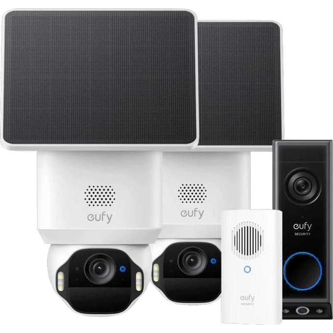 Eufy SoloCam E42 Duo Pack + Video Doorbell E340 + Chime