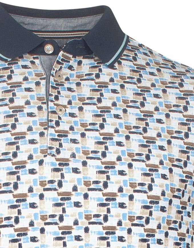 Baileys poloshirt korte mouw blauw