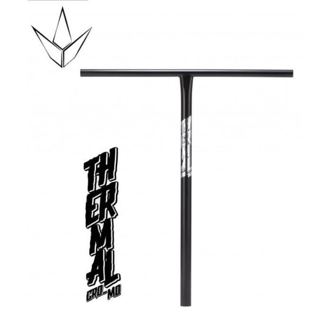 Guidon en T - Blunt - Thermal - 650mm - 600mm - 4130 Chromoly Noir noir