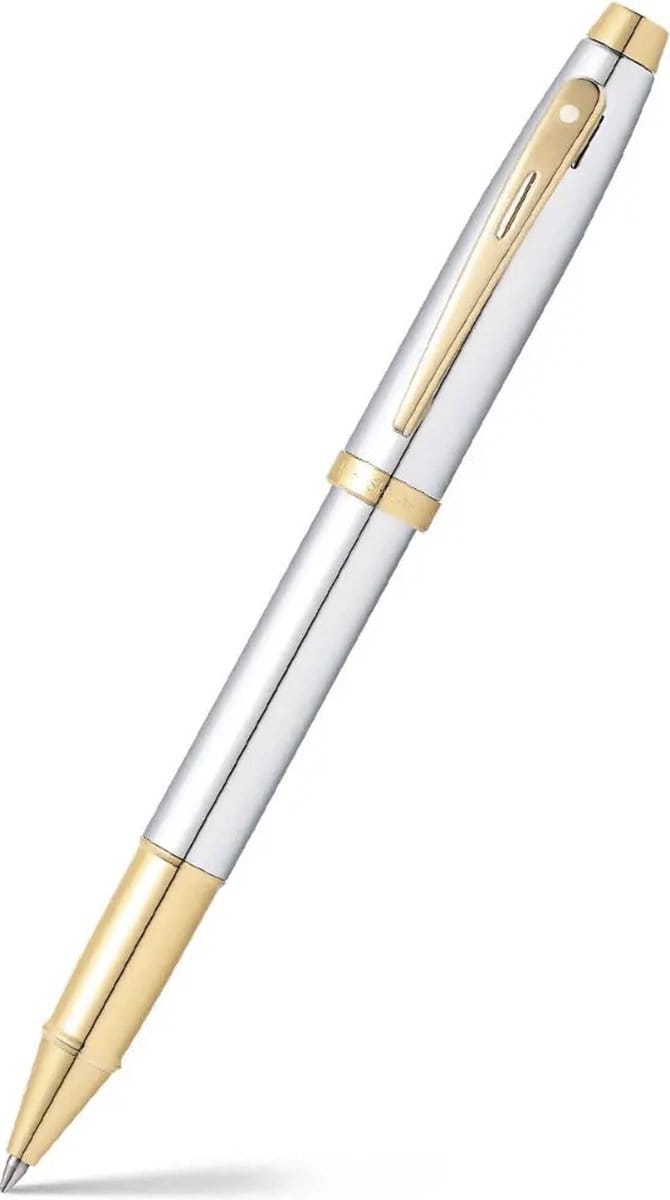Sheaffer rollerball - 100 E9340 -Bright chrome gold tone