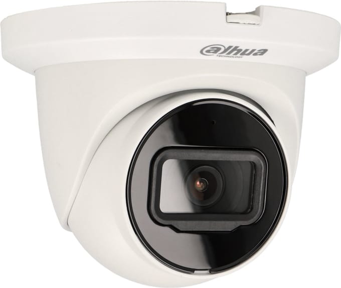 Dahua IPC-HDW2241TM-S mini dome beveiligingscamera met netwerkaansluiting en PoE Wizsense