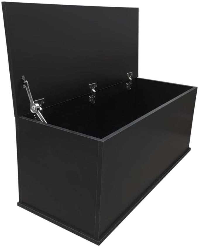 VELTRR® Speelgoedkist - Speelgoedkast - Dekenkist - Zwart