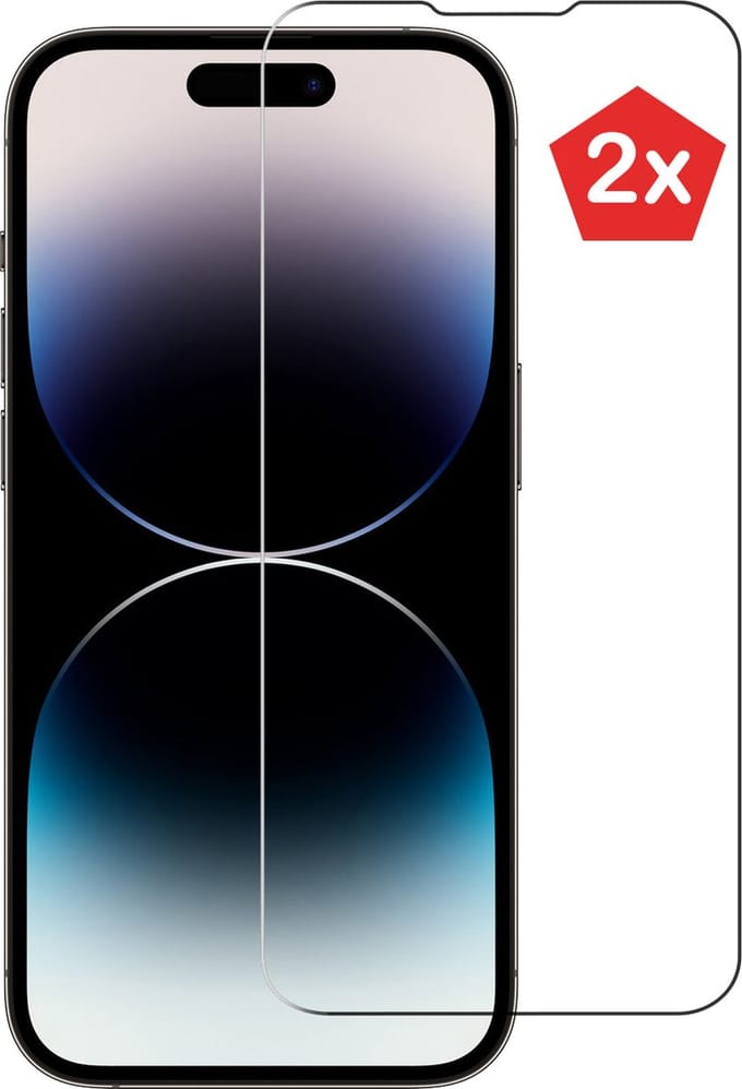 Screenprotector iPhone 14 Pro tempered glass - Arara Gehard screenprotector - 2 STUKS