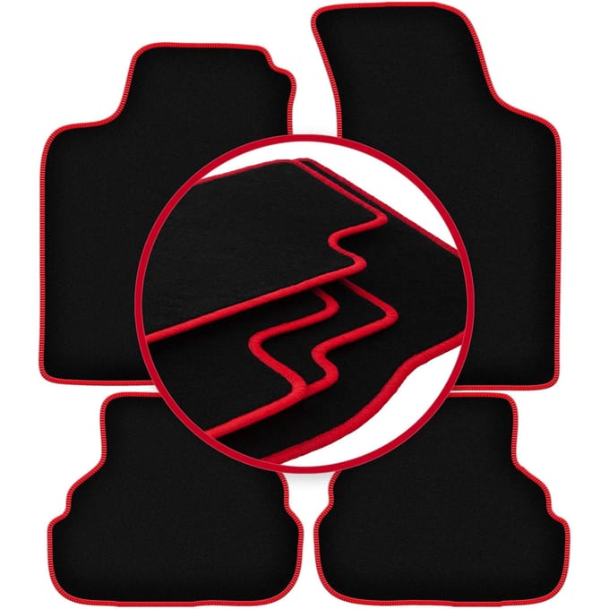 CARLUX-RED automatten voor: Volkswagen Golf III cabrio, hatchback, stationwagen (1993-2002)