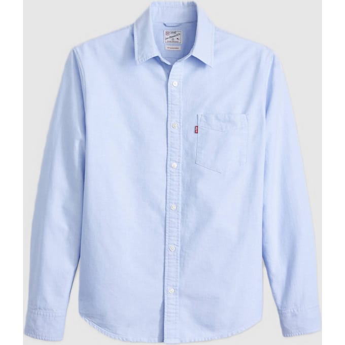 shirt met blauwe man pocket