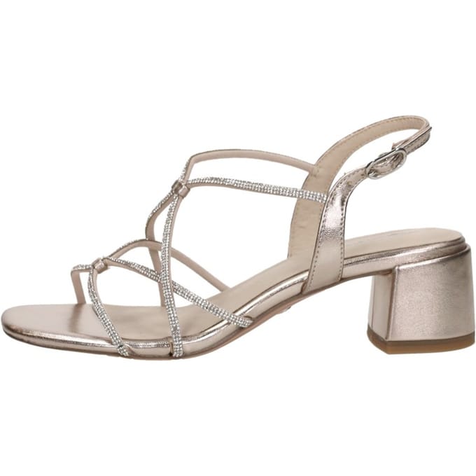 Tamaris Sandalen met hak goud Synthetisch - Dames - Maat 38
