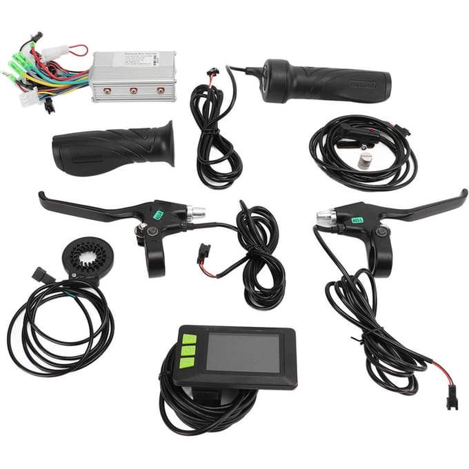 350W Elektrische Fiets Borstelloze Controller Kit met Gashendel Rem Sensor 930A LCD Display 24/36V