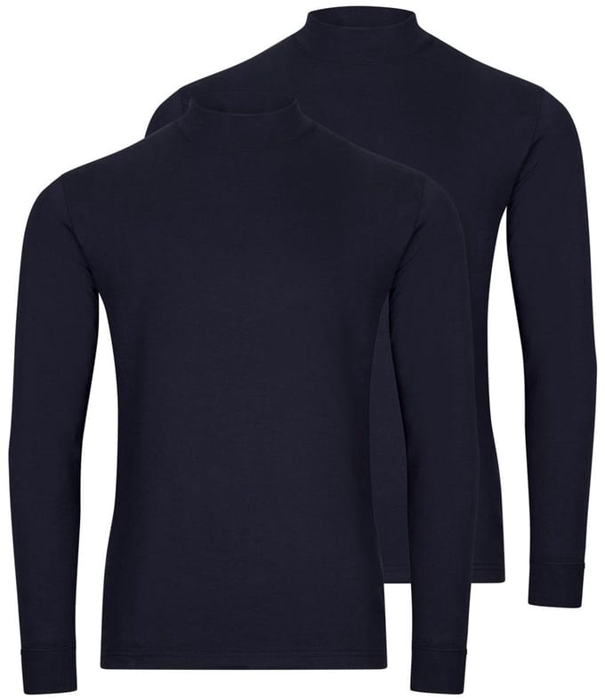 RAGMAN Heren longsleeve 2 pack Basic