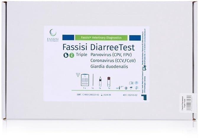 Fassisi Sneltest Diarree Triple: Giardia/ Parvo / Corona