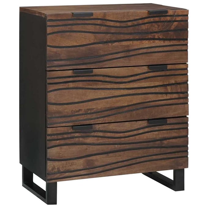 vidaXL - Dressoir - Set - 2 - st - Walnotenhout - 120 - x - 33 - x - 75 - cm