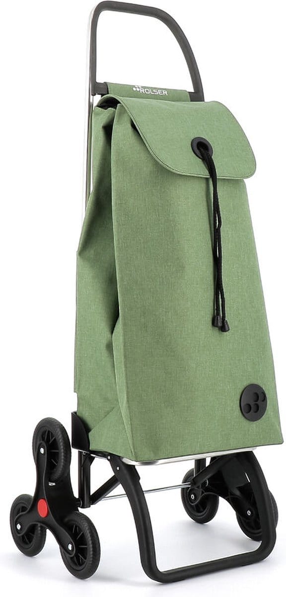 Rolser Boodschappentroley I-Max Tweed 6 - Trappenstijger - Verde
