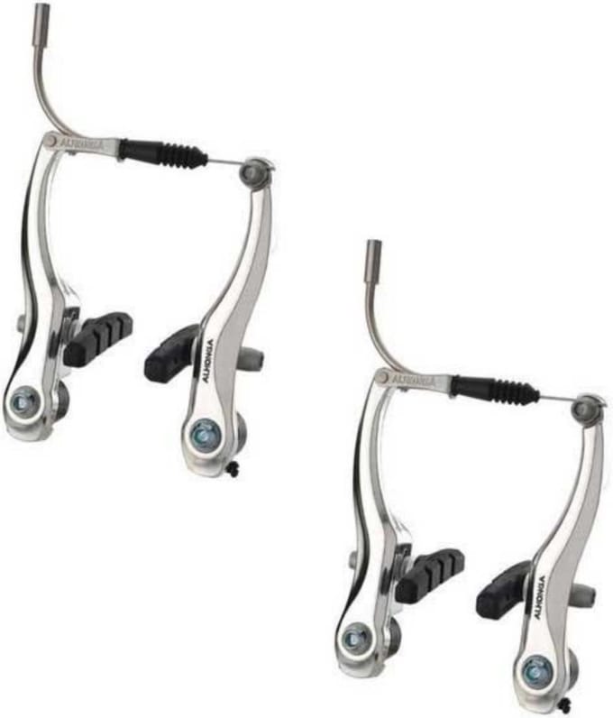 Amigo Complete V-brake remset - voor en achter - zilver - 110 mm - metaal