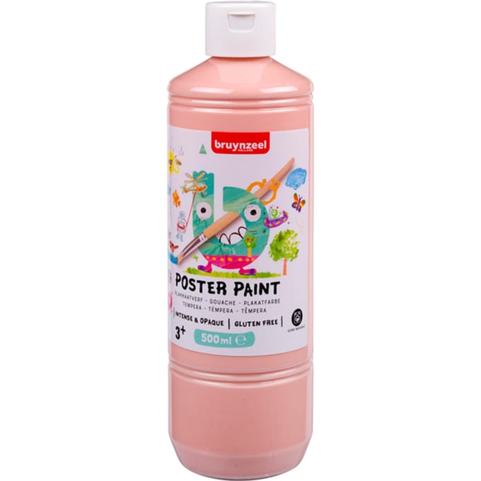 Plakkaatverf Bruynzeel beige roze fles à 500ml
