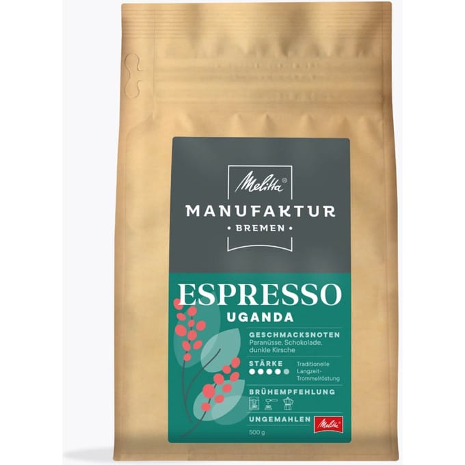 Melitta® Manufaktur Bremen Espresso Oeganda 500g