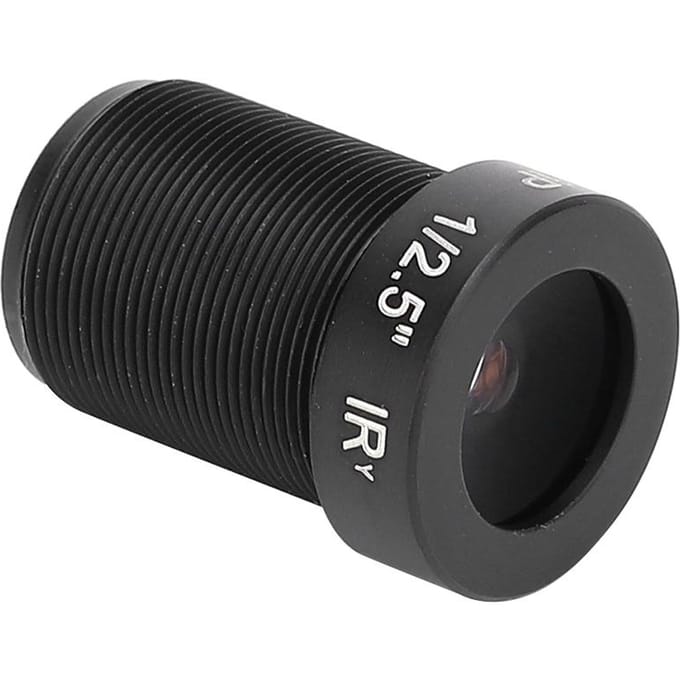 Objectif de Caméra 5MP Haute Définition 6mm Focale Fixe 1 2.5 Format d'Image Monture M12 Surveillance black