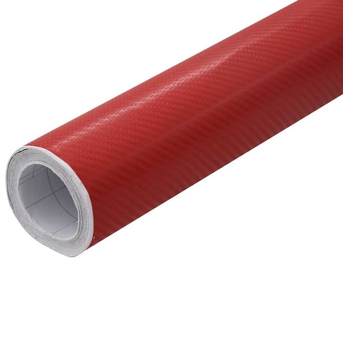 vidaXL - Autofolie - 4D - 100x150 - cm - rood