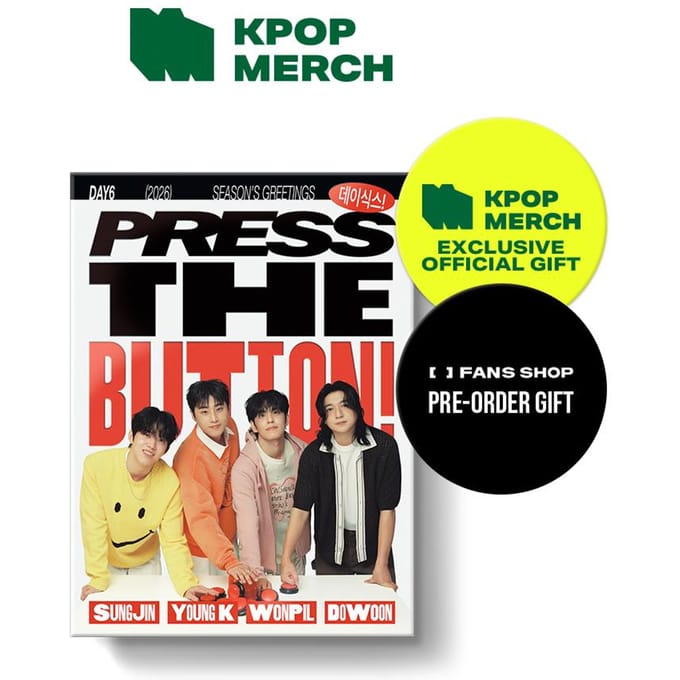 [Précommande] DAY6 - 2026 Seasons Greetings [PRESS THE BUTTON] KPOP MERCH yellow
