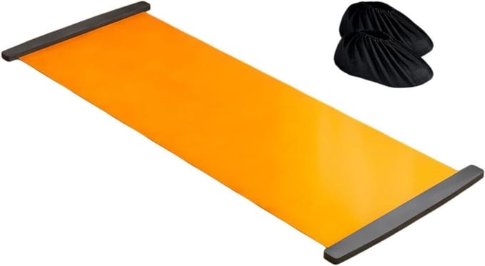 Slide Board - Oefenbord Glijplank - Full Body Workout - Impact Dispersion Technology - 179 x 50 cm - Oranje