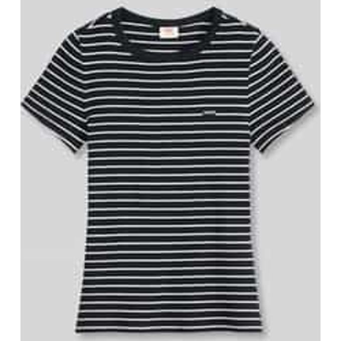 Slim fit t-shirt van katoenmix model 'HAYES'
