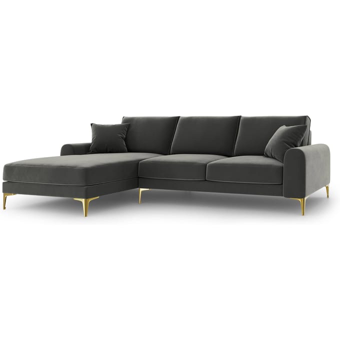 4.5-zitshoekbank Madara links velvet | Mazzini Sofas