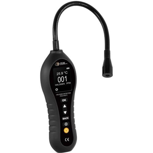 PCE Instruments PCE-HAD 5 Koelmiddelmeter 0 - 1000 ppm Met temperatuurmeting Kalibratie Fabrieksstandaard (zonder certificaat)