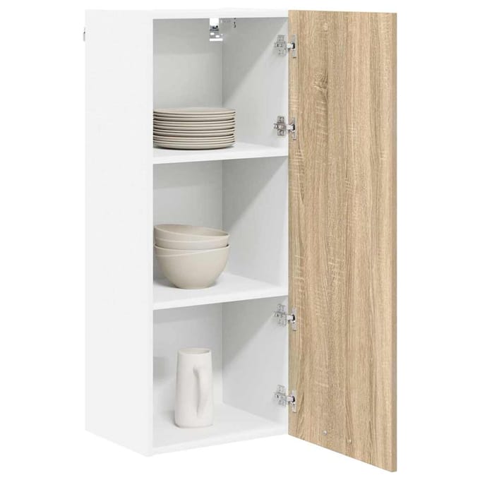 vidaXL - Hangkast - Sonoma - Eik - 40 - x - 31 - x - 100 - cm - Bewerkt - hout