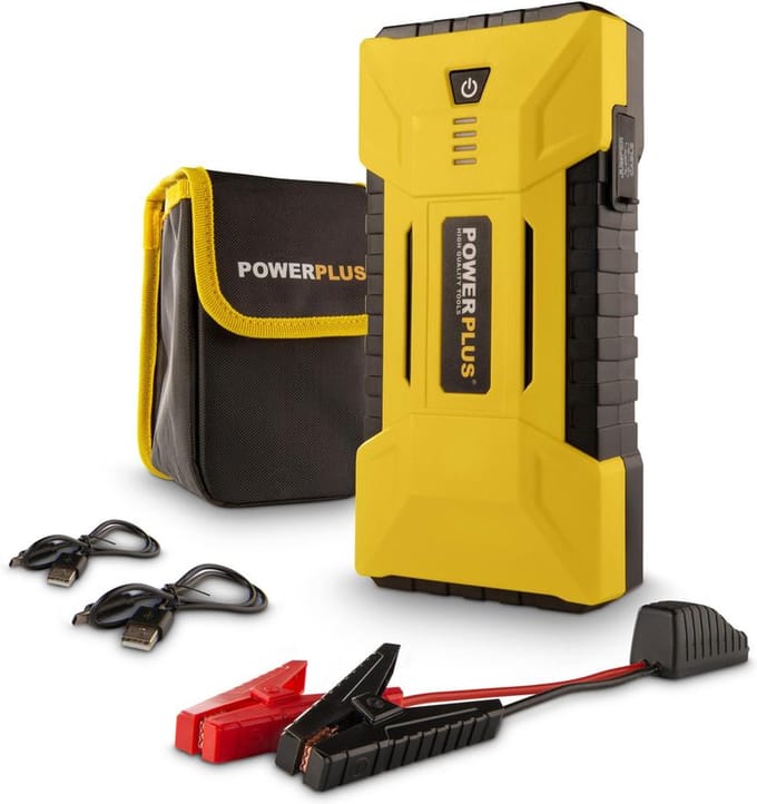 Powerplus 3-in-1 starthulp & powerbank POWX4255 - kampeeraccessoire - 12V uitgang - 700A/12000mAh stroomtoevoer