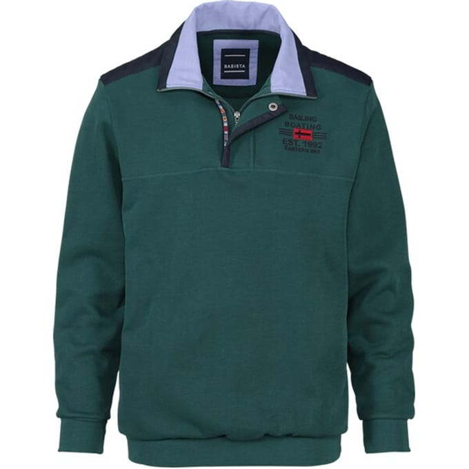 Babista herren Sweatshirt - 48/50 - groen - Plus Size