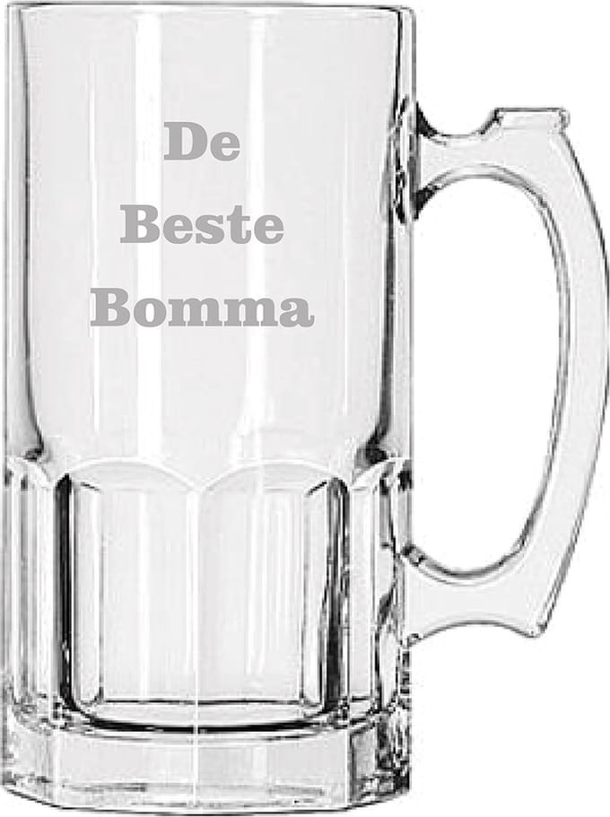 Bierpul gegraveerd - 1ltr - De Beste Bomma